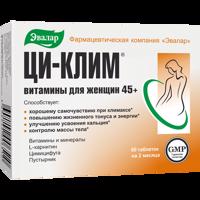 CI-KLIM® BIO táplálékkiegészítő (menopauza egyensúlyban) - 60 tabletta - Evalar